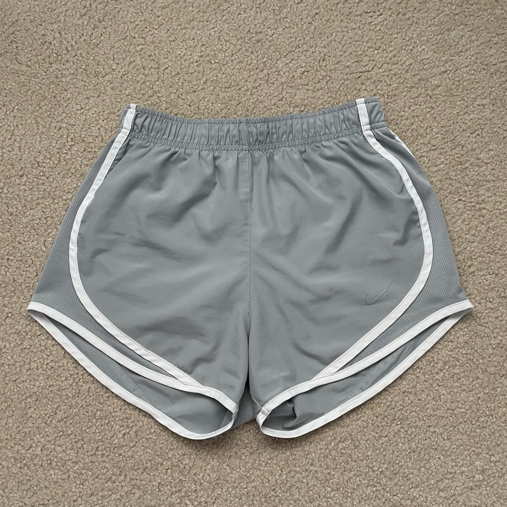 Women’s Nike Light Grey Dri-FIT Tempo Running Shorts